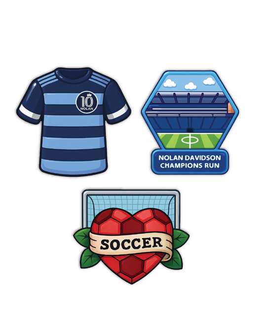 CHAMPIONS RUN STICKERS 3pk
